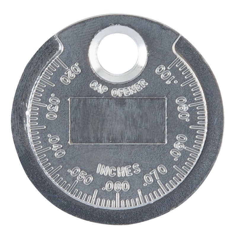 ProSource SP0629 Spark Plug Gap Gauge, Functions: Tapered Edge for Measuring and Adjusting Spark Plug Gap, Zinc Alloy, Pack of 12