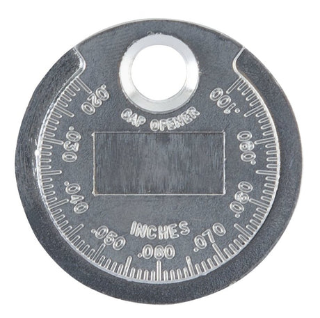 ProSource SP0629 Spark Plug Gap Gauge, Functions: Tapered Edge for Measuring and Adjusting Spark Plug Gap, Zinc Alloy, Pack of 12