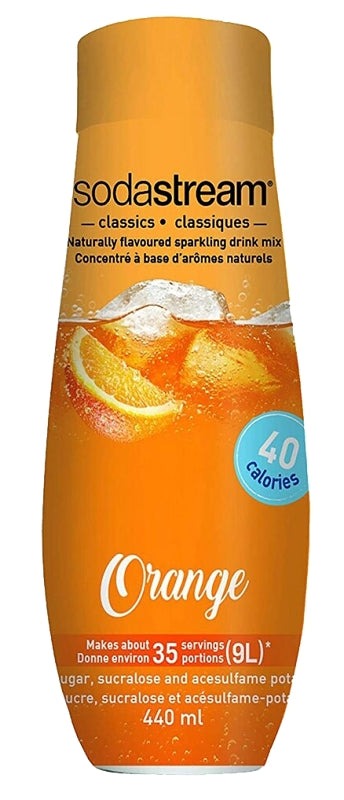 Sodastream Classics 1424224012 Soda Drink Mix, Water, Orange, 14.9 fl-oz Bottle