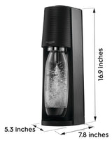 Sodastream TERRA Series 1012811011 Sparkling Water Maker Kit, 1 L Bottle, Black, Pack of 2