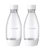 Sodastream 1748261010 Carbonator Bottle, 0.5 L Capacity, Plastic, White, Pack of 2