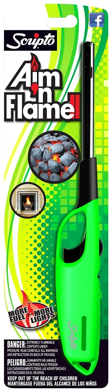 Scripto Aim'N Flame BGM9-1/12ORG-C Utility Lighter, Pack of 12