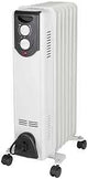PowerZone DF-150P9-7 Oil Filled Heater, 12.5 A, 120 V, 600/900/1500 W, 1500 W Heating, White