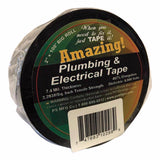 Amazing 2 in. W X 108 ft. L Black Plastic Plumbing & Electrical Tape