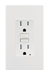 Leviton 15 amps 125 V White Outlet/Wallplate 5-15R 1 pk