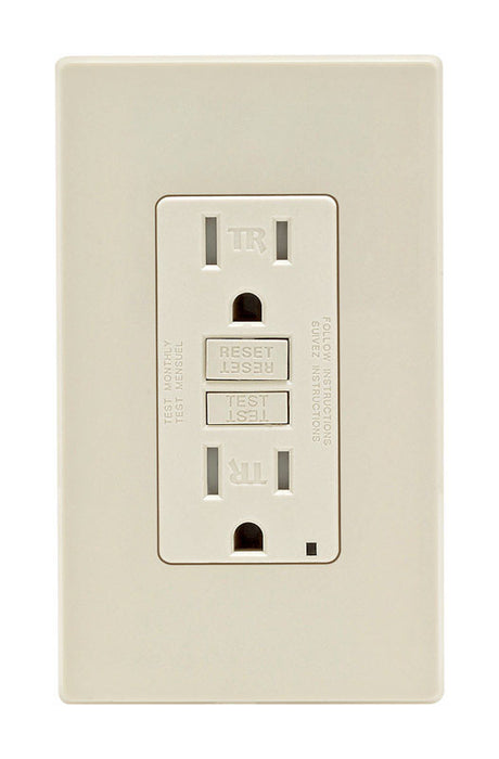 Leviton 15 amps 125 V Light Almond Outlet/Wallplate 5-15R 1 pk