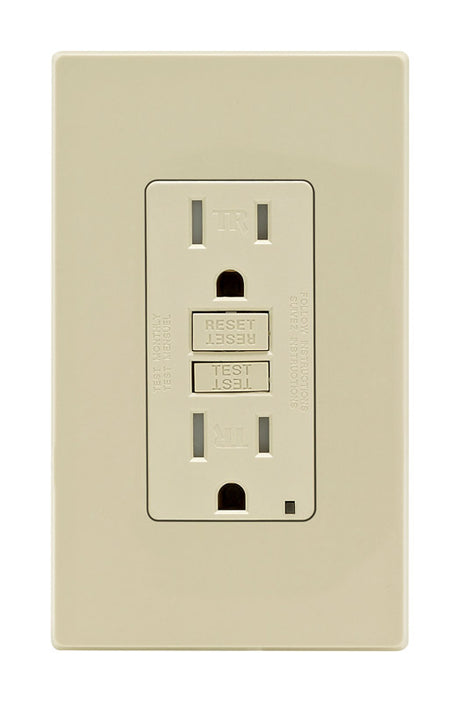 Leviton 15 amps 125 V Ivory Outlet/Wallplate 5-15R 1 pk