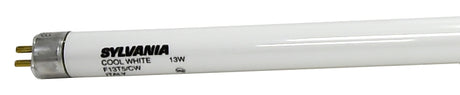Sylvania 21315 Fluorescent Bulb, 13 W, T5 Lamp, G5 Miniature Lamp Base, 830 Lumens, 4200 K Color Temp, Cool White, Pack of 6