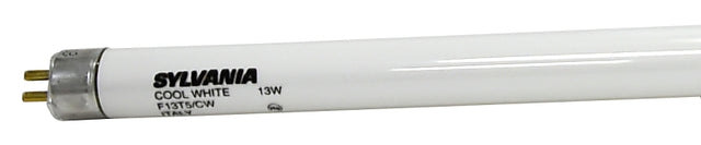 Sylvania 21315 Fluorescent Bulb, 13 W, T5 Lamp, G5 Miniature Lamp Base, 830 Lumens, 4200 K Color Temp, Cool White, Pack of 6