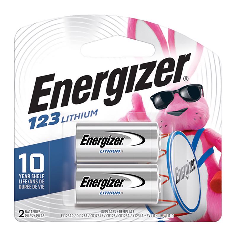 Energizer Lithium 123 3 V 1.5 mAh Camera Battery 2 pk