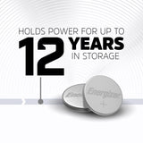 Energizer Lithium 2025 3 V Electronic/Watch Battery 2 pk
