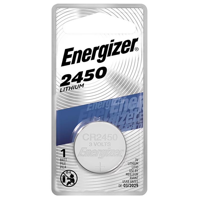 Energizer Lithium 2450 3 V Keyless Entry Battery 1 pk, Pack of 6