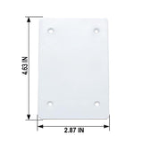 Sigma Engineered Solutions Rectangle Plastic 1 gang 4.63 in. H X 2.87 in. W Flat Box Cover