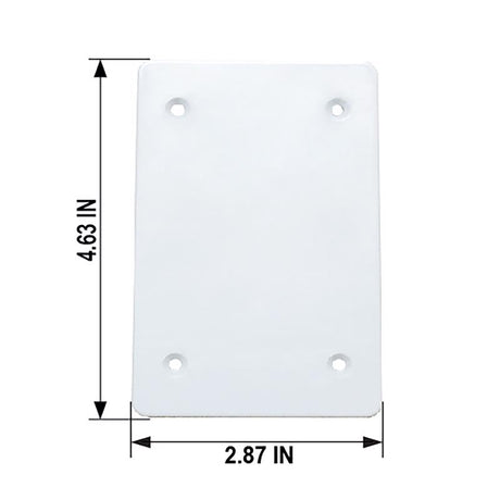 Sigma Engineered Solutions Rectangle Plastic 1 gang 4.63 in. H X 2.87 in. W Flat Box Cover