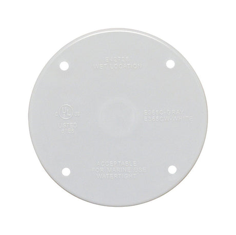 Sigma Engineered Solutions Round Plastic 4.29 in. H X 4.29 in. W Flat Box Cover