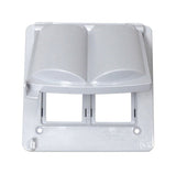 Sigma Engineered Solutions Square Plastic 2 gang 4.76 in. H X 3.01 in. W Multi-Use Cover