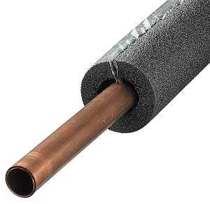 Frost King 5P10X Tubular Pipe Insulation, 1/2 in Dia, 3 ft L, Polyethylene Foam, Black, 1/4, 1/2 in Pipe