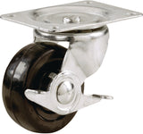 Shepherd Hardware 9509 Swivel Caster, 1-7/8 x 2-5/8 in Plate, 3 in L x 1.9 in W x 2.5 in H Dimensions, 2 in Dia Wheel