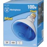 Westinghouse 100 W Reflector Incandescent Bulb E26 (Medium) Blue 1 pk