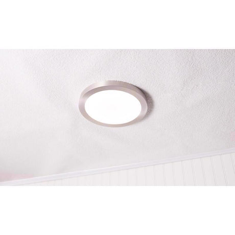 Feit EDGELIT 1.1 in. H X 15 in. W X 15 in. L Nickel Silver LED Flat Panel Light Fixture