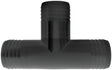 Green Leaf T38P Hose Adapter Tee, 3/8 in, Hose Barb, Polypropylene, Black, Pack of 5