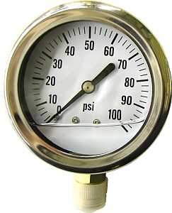 Green Leaf LG 100 1 PK Pressure ga, Liquid Filled