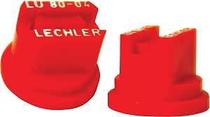 Green Leaf LU 80-04 6PK Spray Nozzle, Multi-Range Universal Flat, Polyoxymethylene, Red, For: Y8253048 Series 8 mm Cap