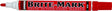 Dykem 84006 Permanent Paint Marker, Red