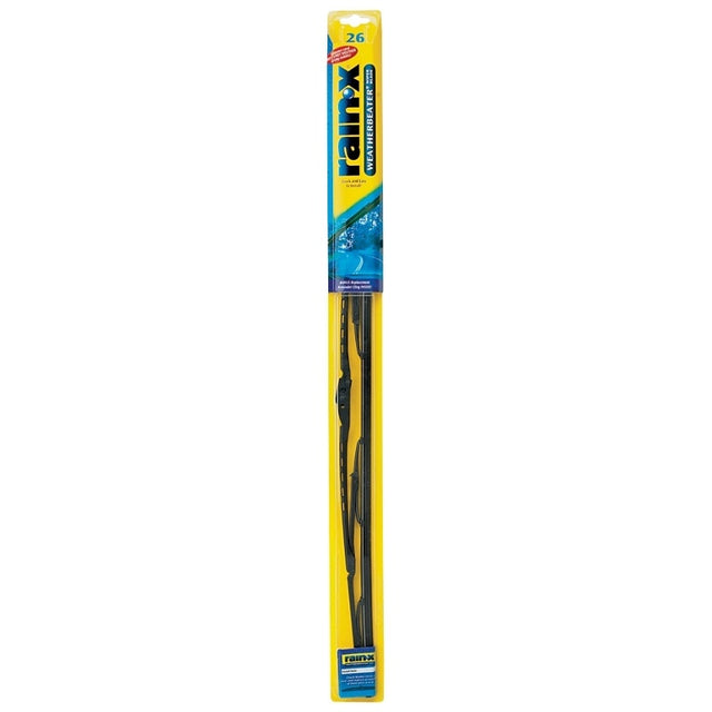 Rain-X Weatherbeater RX30226 Wiper Blade, 26 in, Spine Blade, Rubber/Stainless Steel