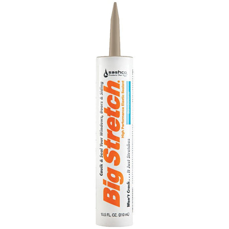 Big Stretch 10080 Elastomeric Sealant, Sandstone, 4 to 5 days Curing, 40 to 120 deg F, 10.5 oz, Pack of 12