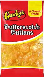 Gurley's 743773 Candy, Butterscotch Button Flavor, 6 oz, Pack of 12