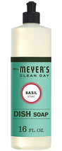 Mrs. Meyer's 14103 Biodegradable Dish Soap, 16 oz, Liquid, Herbal, Colorless