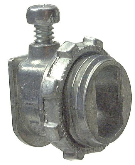 Halex 20581 AC Connector, For: 14 to 2 Steel Armored Cable, 3/8 in