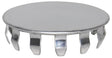 Danco 80247 Series Sink Hole Cover, 1.5 in OD x 0.12 in H Dimensions, Snap-In, Stainless Steel, Chrome Plated
