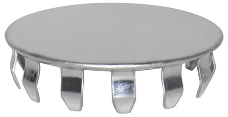 Danco 80247 Series Sink Hole Cover, 1.5 in OD x 0.12 in H Dimensions, Snap-In, Stainless Steel, Chrome Plated