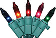 Sylvania V4001-49 Light Set, Christmas, 120 V, 40.8 W, 100-Lamp, Incandescent Lamp, Blue/Green/Pink/Red/Yellow Lamp