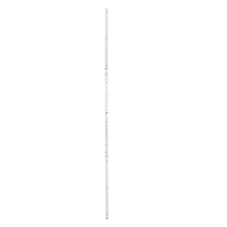 Defender Security U 11026 Door Jamb Kit, 59-1/2 in L, 12 ga Thick, Steel, Powder-Coated