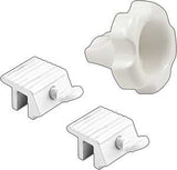 Defender Security U 11128 Sliding Window Lock, 1 in W Dimensions, Aluminum, Includes: Removable Round Plastic Wrench, Pack of 6