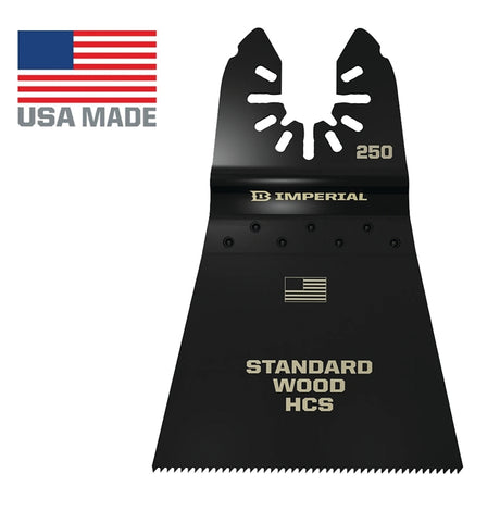 Imperial Blades IBOA250-1 Oscillating Blade, 2-1/2 in W, One-Size, 12 TPI, HCS, 1/PK