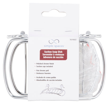 Simple Spaces SS-5825-CH Soap Dish, Steel, Chrome