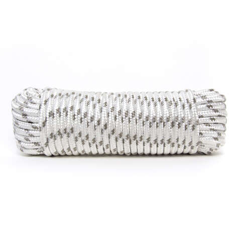 Ace 1/2 in. D X 50 in. L Gray/White Diamond Braided Poly Rope