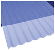 Sun N Rain 106633 Corrugated Roofing Panel, 12 ft L, 26 in W, 0.032 in Thick Material, PVC, Clear Blue, Pack of 10