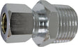 ProSource PMB-260LFB Water Supply Connector, 1/2 x 3/8 in, MIP x Compression, Brass, Chrome