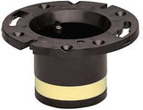 Oatey 43538 Closet Flange, 4 in Connection, ABS, Black, For: 4 in Pipes, Pack of 2