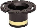 Oatey 43538 Closet Flange, 4 in Connection, ABS, Black, For: 4 in Pipes, Pack of 2