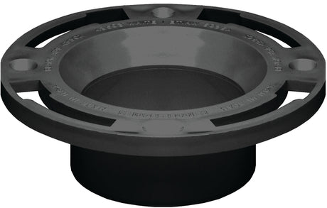 Oatey 43524 Closet Flange, 3, 4 in Connection, Black, For: 3 in, 4 in Pipes