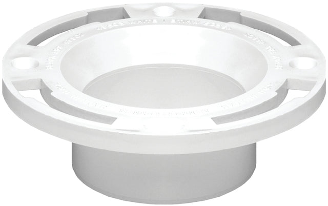 Oatey 43525 Closet Flange, 3, 4 in Connection, PVC, White