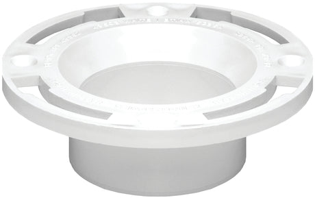 Oatey 43525 Closet Flange, 3, 4 in Connection, PVC, White