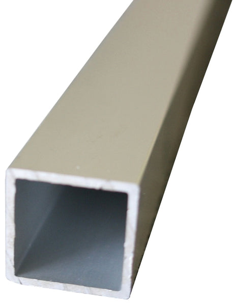 M-D 62299 Metal Tube, Square, 96 in L, 1 in W, 1/16 in Wall, Aluminum, Anodized