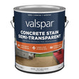 Valspar 024.0082062.007 Semi-Transparent Concrete Stain, White, 1 gal, Pack of 4